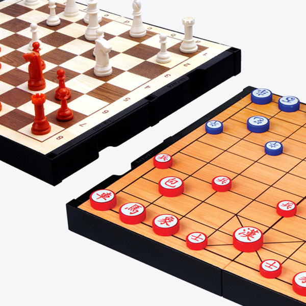 (R) 소형 체스 + 장기(양면),명인체스 보드게임