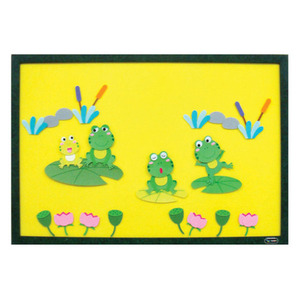 환경꾸미기세트-개구리 연못(대)/게시판꾸미기/펠트
